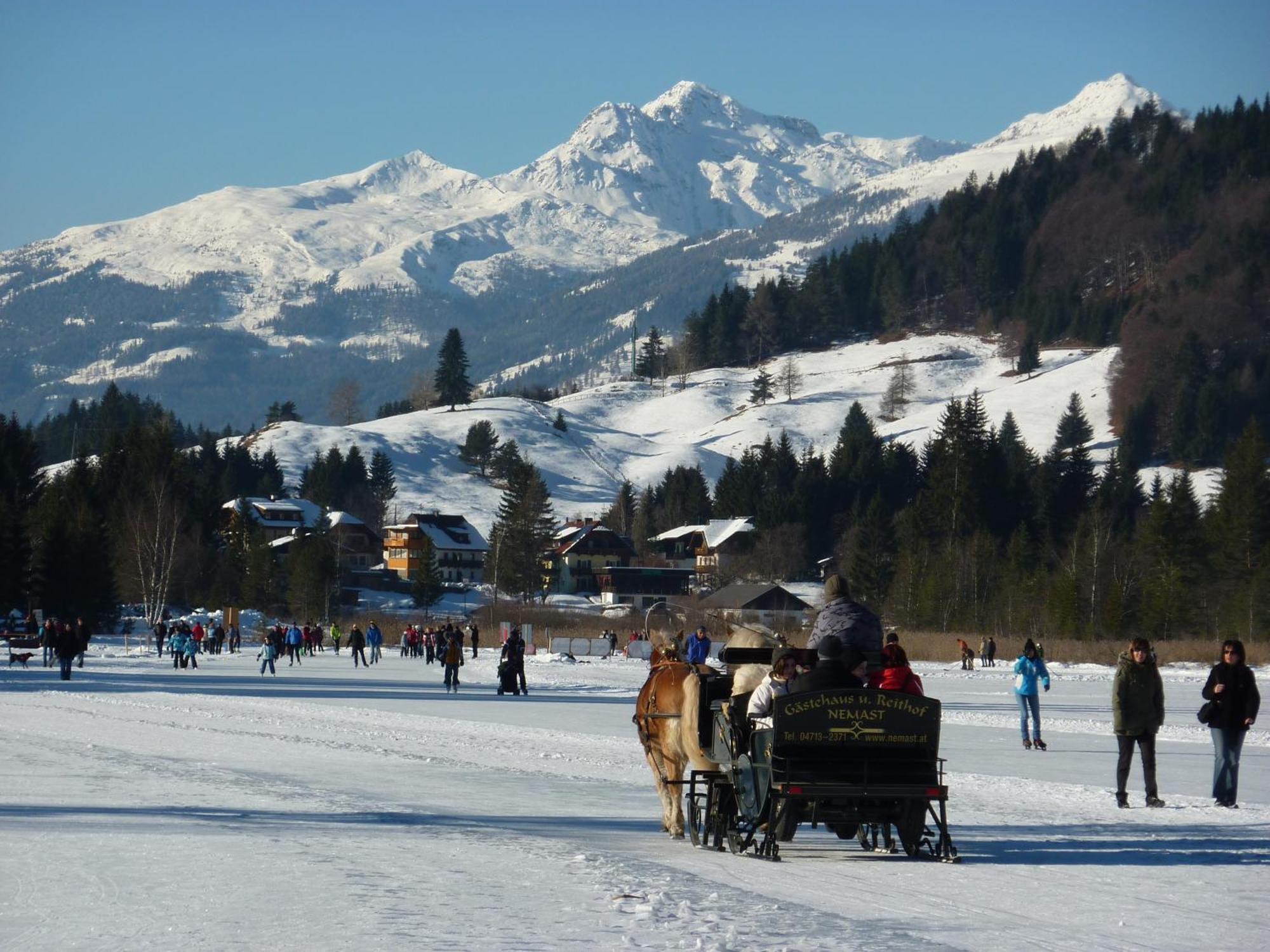 Kraners Alpenhof Bio Bed And Breakfast Pension Weissensee Exterior foto